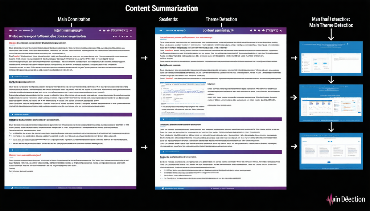 Content Summarization: Main Theme Detection