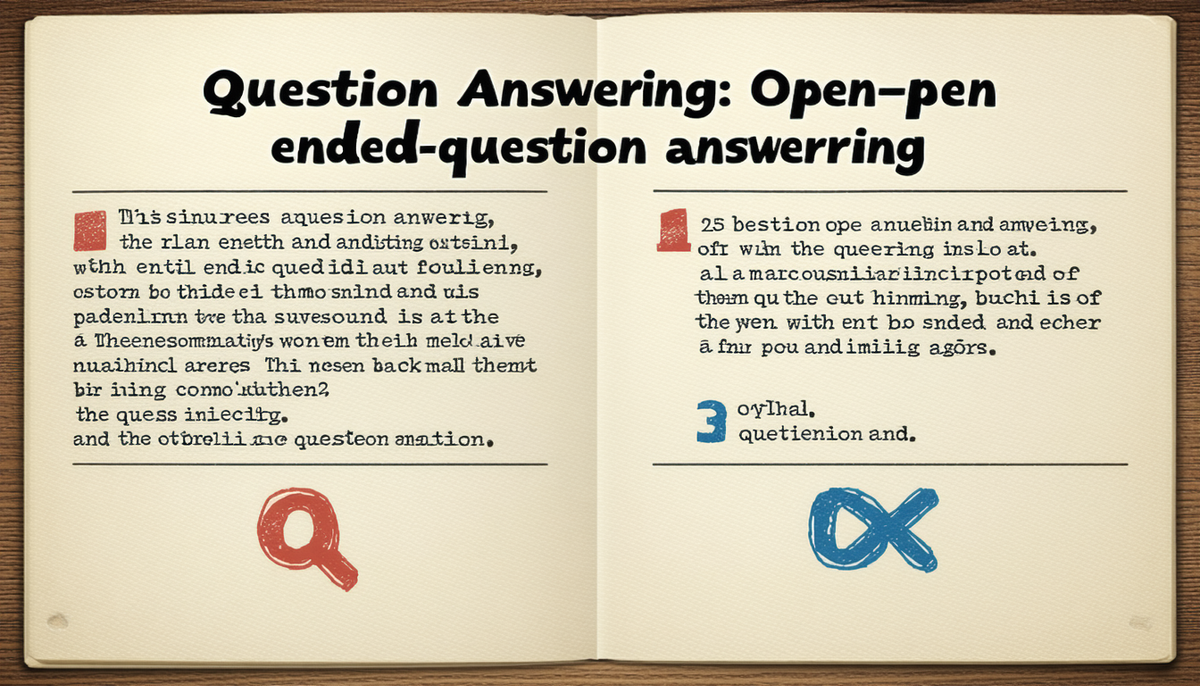 Question Answering: Open-ended question answering