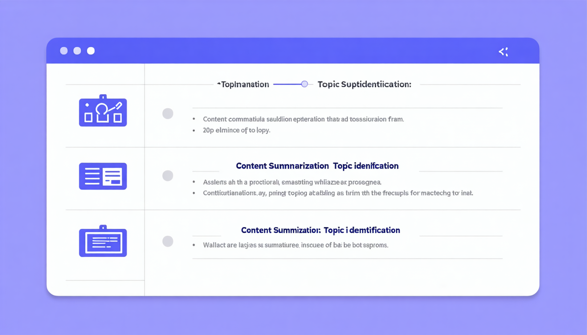 Content Summarization: Topic Identification