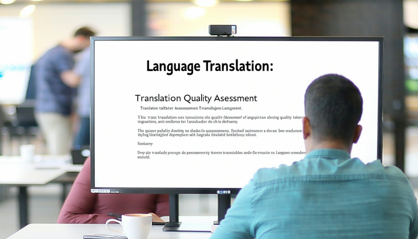 Language Translation: Translation Quality Assessment